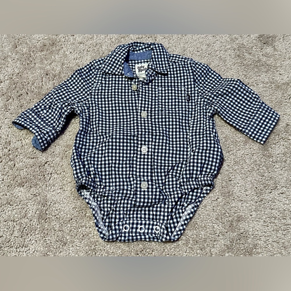 3 month Baby B’gosh button down onesie